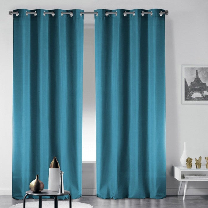 douceur d 'intérieur tenda a occhielli 140 x 280 cm microfibra unita, Poliestere, naturale, 280 x 140 cm - 5