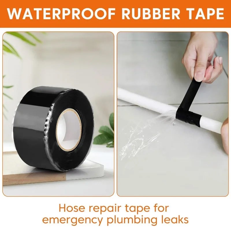 5 rouleaux Ruban Silicone Vert Haute Température, Auto-adhésif, Étanche, Réparation Tuyau, Isolation, Jardin et Électricité - 8