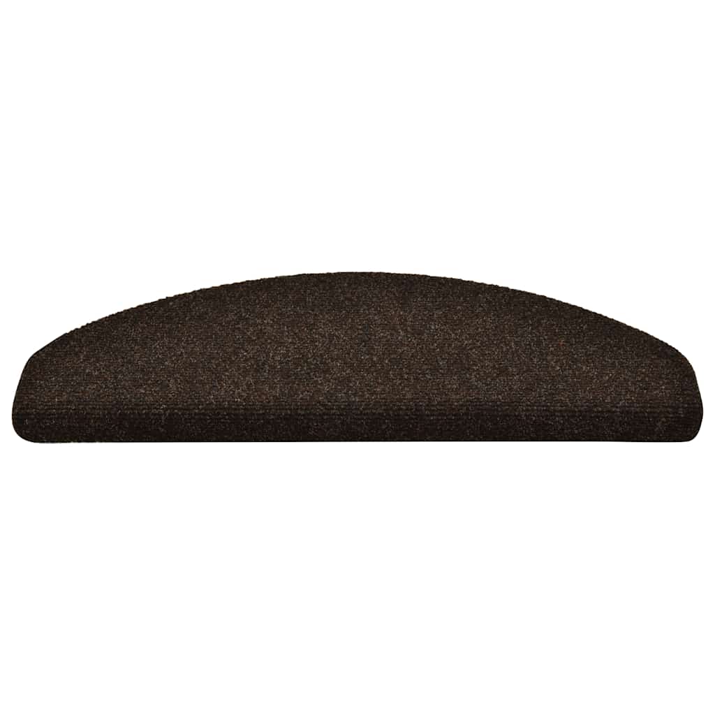 Tapis d'escalier autocollant 30 pcs | Paillasson d'escalier | Tapis de marche marron 65x21x4 cm CFW382773 - 3