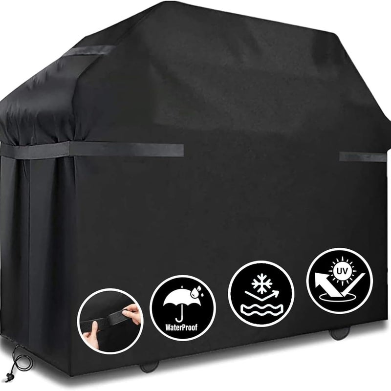 Wodoodporny Pokrowiec na Grilla Ogrodowego Ochrona przed Promieniowaniem UV Wiatrem i Wilgocią Kompatybilny z Weber Brinkmann Char Broil cm