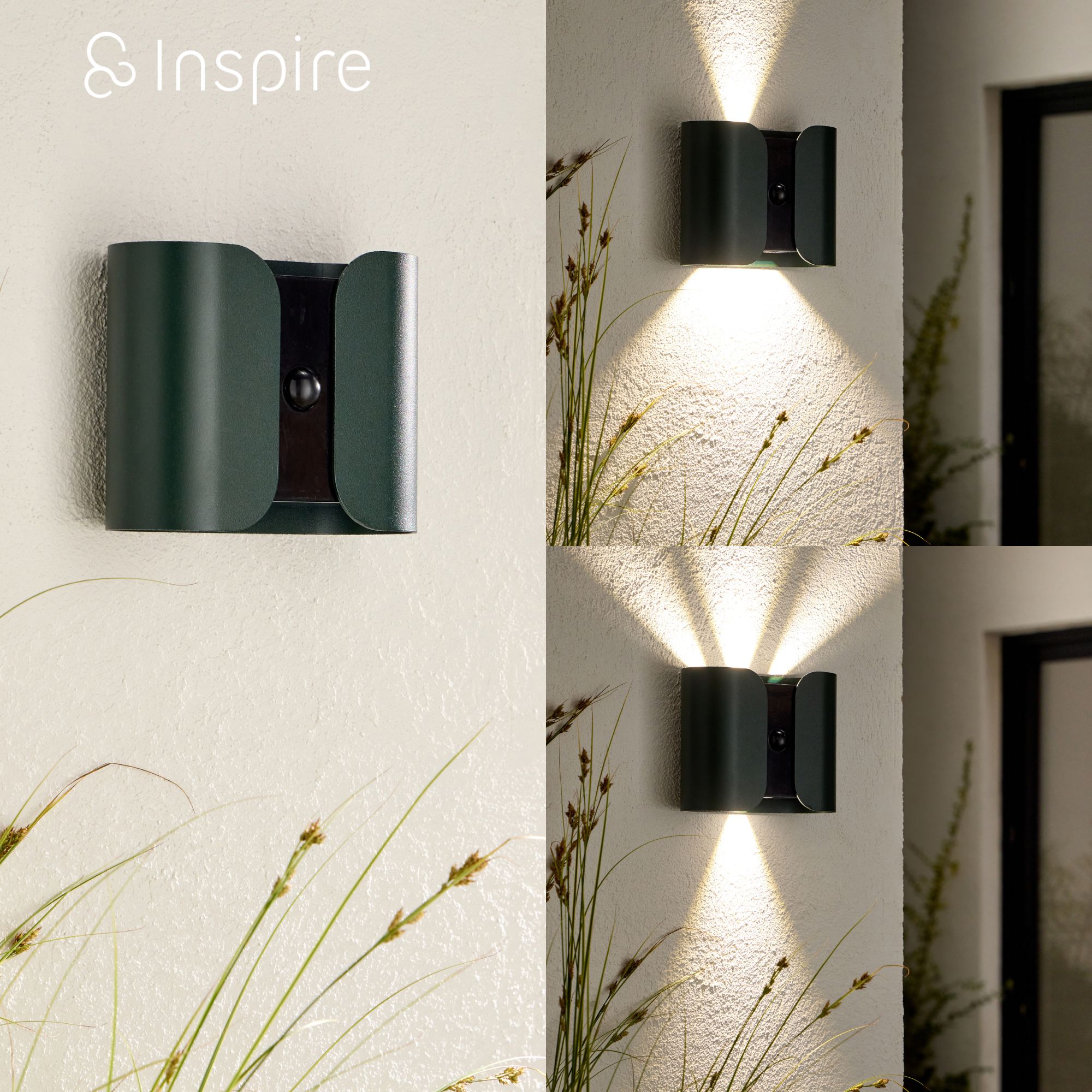 Applique da esterno a LED, 1600 lumen, variazione del bianco, verde Lardeo INSPIRE - 7