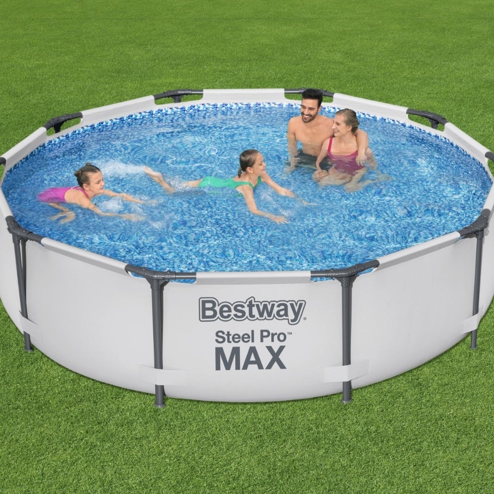 Piscine Bestway Ronde Steel Pro MAX - 305 x 76 cm - Grise - Comprend des Accessoires CB54 - 5