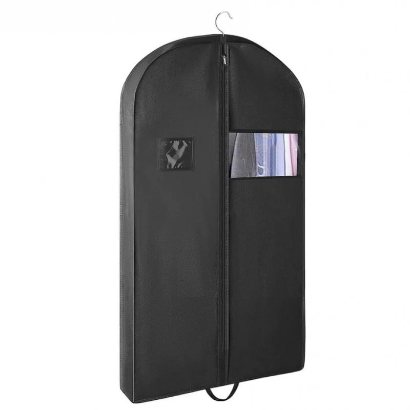 Pokrowiec na ubrania 110x60 cm, wiszący, męski pokrowiec na garnitur, oddychający i pyłoszczelny, ochronny pokrowiec na ubrania do przechowywania i po