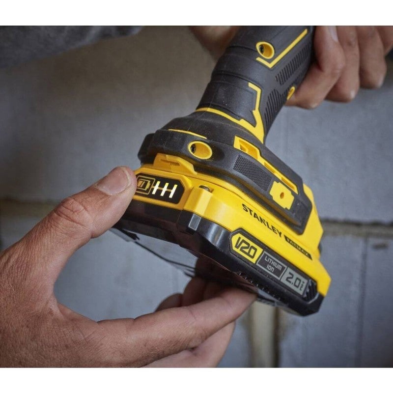 Batterie LITHIUM-ION 18V 2Ah - STANLEY Fatmax SFMCB202-XJ - Technologie améliorée gamme Fatmax V20 - 3