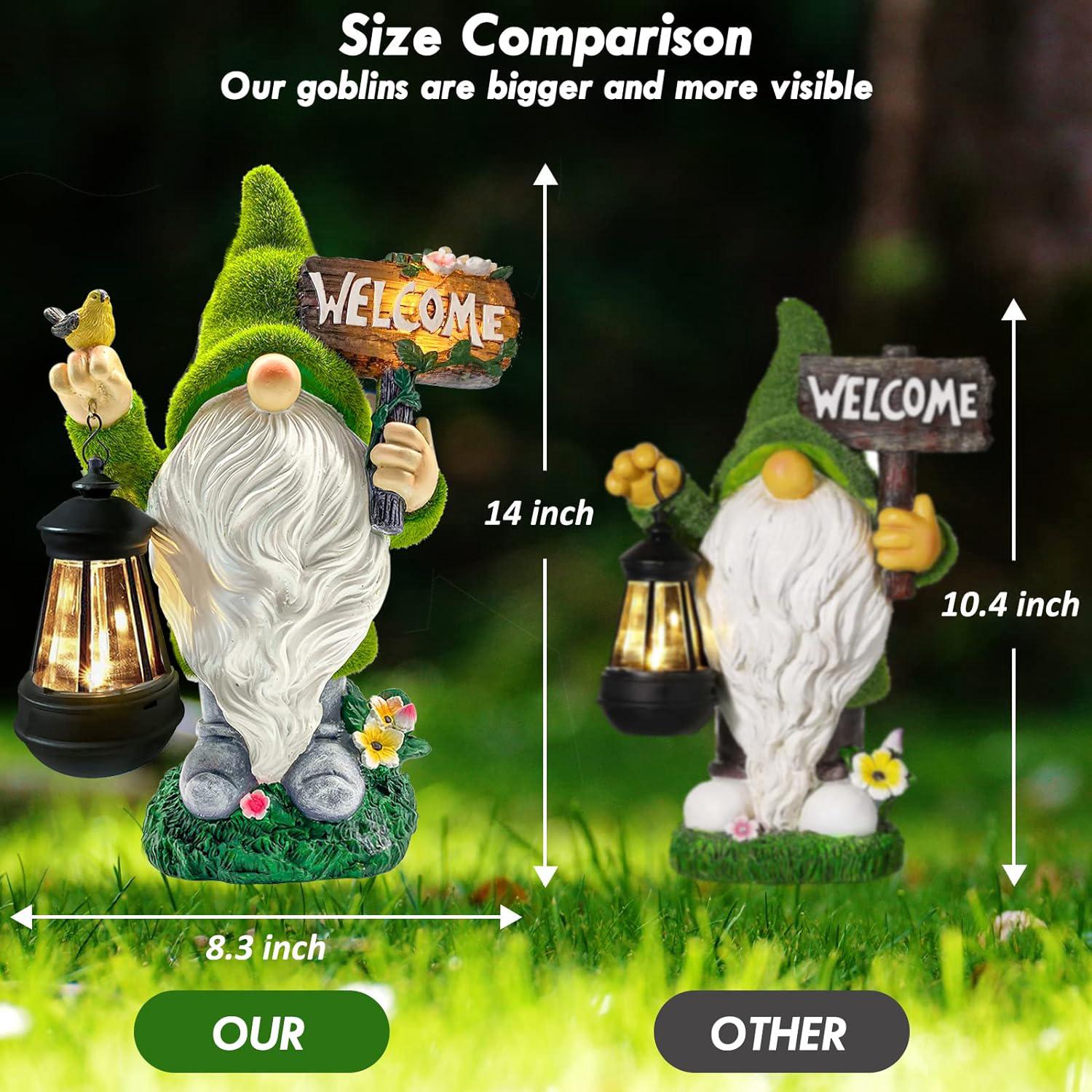 GNOMI DA GIARDINO Classici 23-26 cm Nano Decorazione Figura Statua Giardinaggio EUR 29,99