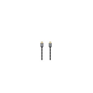 Cavo HDMI Hama 2m High Speed Con Ethernet, 8K Ultra HD, Connettori Dorati, Rivestimento In Tessuto