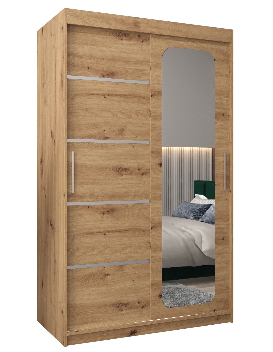Szafa przesuwna garderoba PROMO V2 120 x 62 x 200 cm Artisan - Abiks Meble