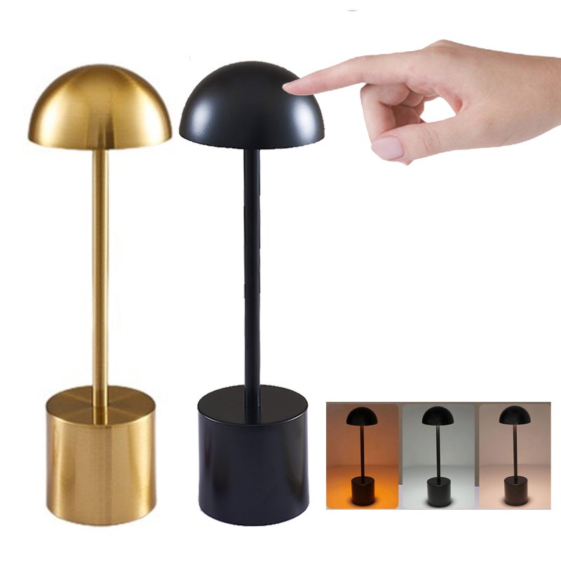 LED Lampada da tavolo touch ricaricabile e dimmerabile LED/3W/5V 3000-6000K nero