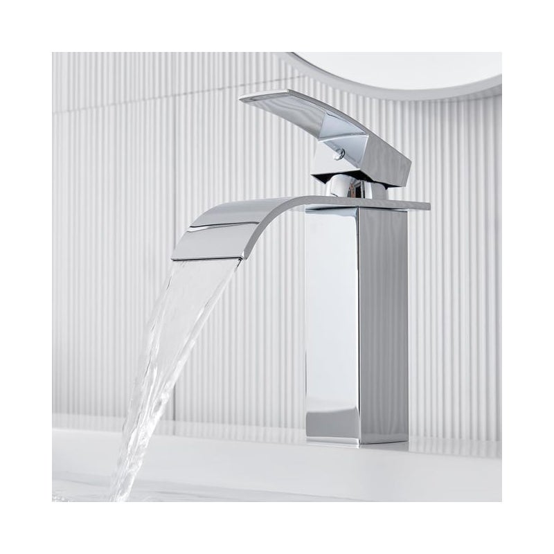 Ocynkowany kran umywalkowy z głowicą natryskową typu wodospad, kran łazienkowy z głowicą natryskową, kran umywalkowy