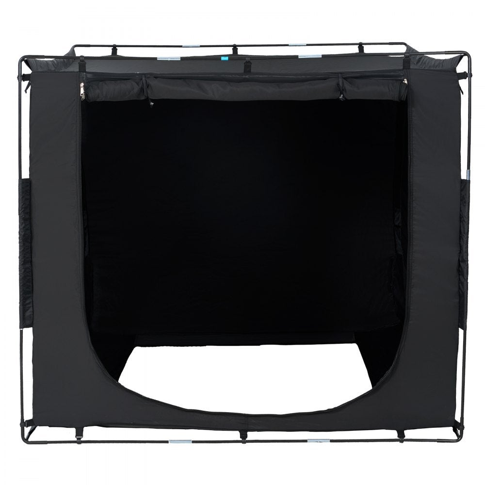 Tenda da letto nera 203x152x119cm con 3 ingressi e protezione contro la luce TEKMAQUINAS - 2