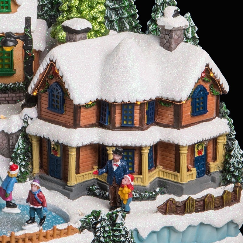 Village de Noël train & renne animé/musical 45 LED + transfo Feeric lights & christmas - 3