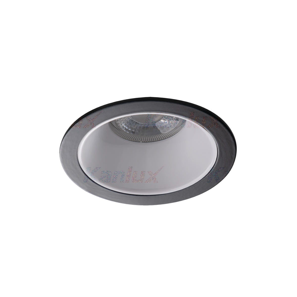 Oprawa sufitowa wpuszczana Glozo czarno-biała 1xGX5.3 / GU10x10W okrągła IP20 wym: 8,9 x 8,9 cm aluminium Kanlux