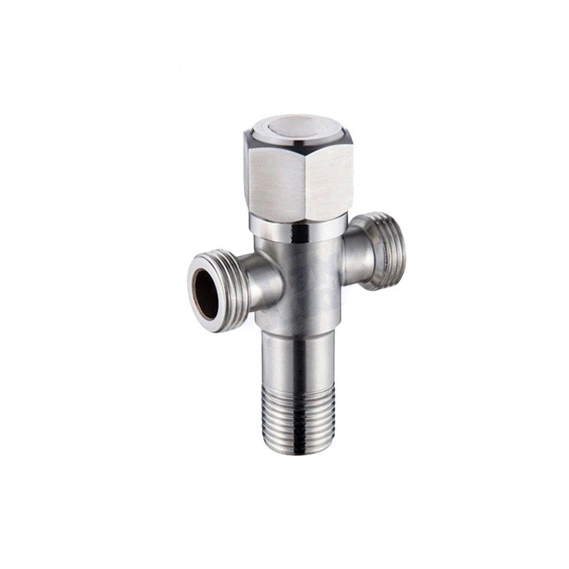 Válvula angular de doble salida de acero inoxidable 304 | Leroy Merlin