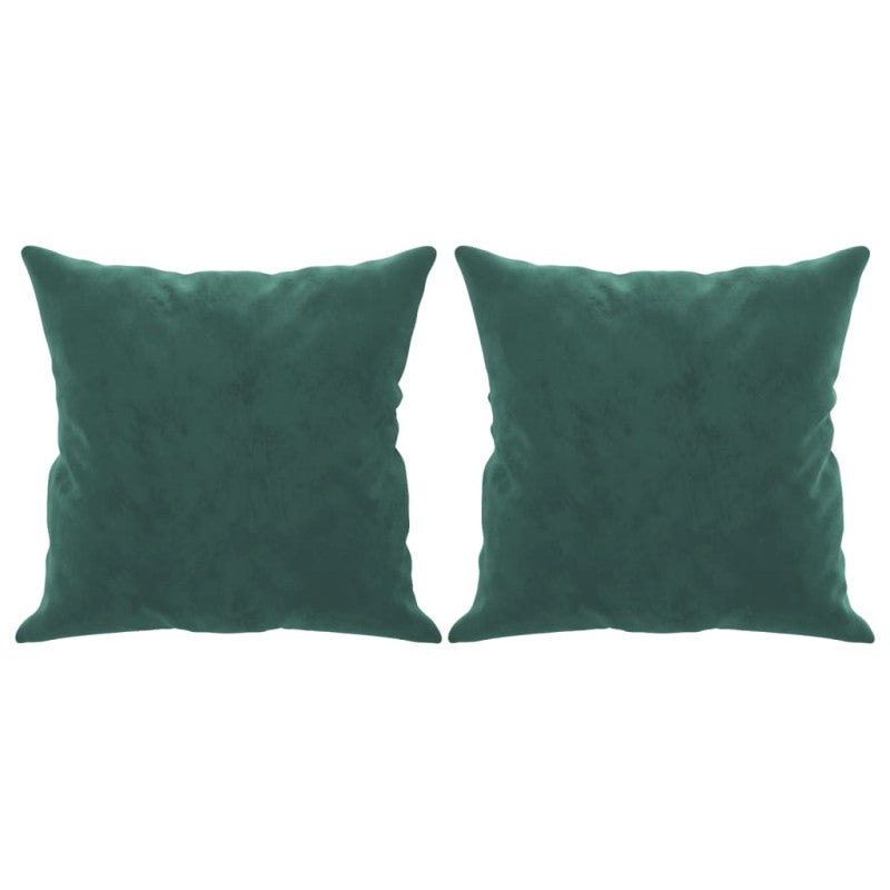 Divano a 2 Posti con Cuscini Verde Scuro 140 cm in Velluto vidaXL - 5