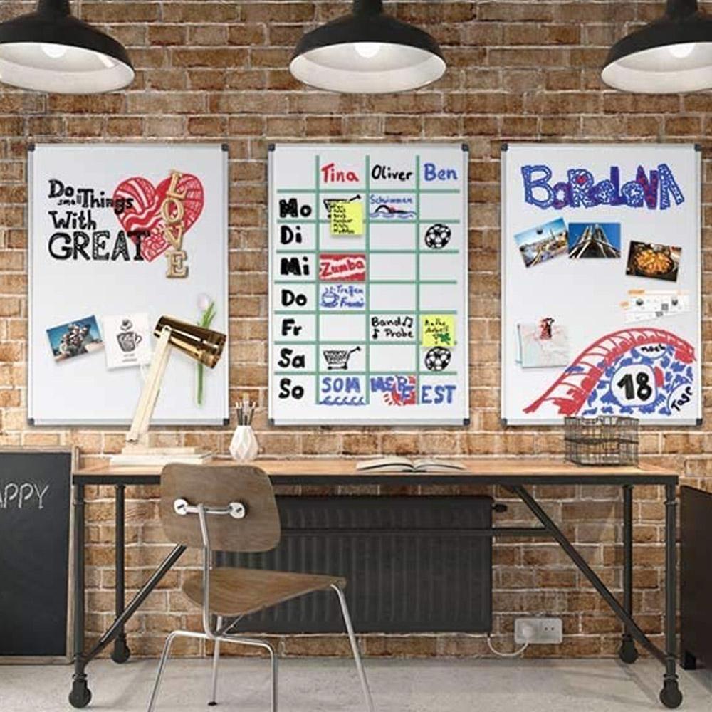 Tableau blanc premium laqué magnétique 110 x 80 cm - 4