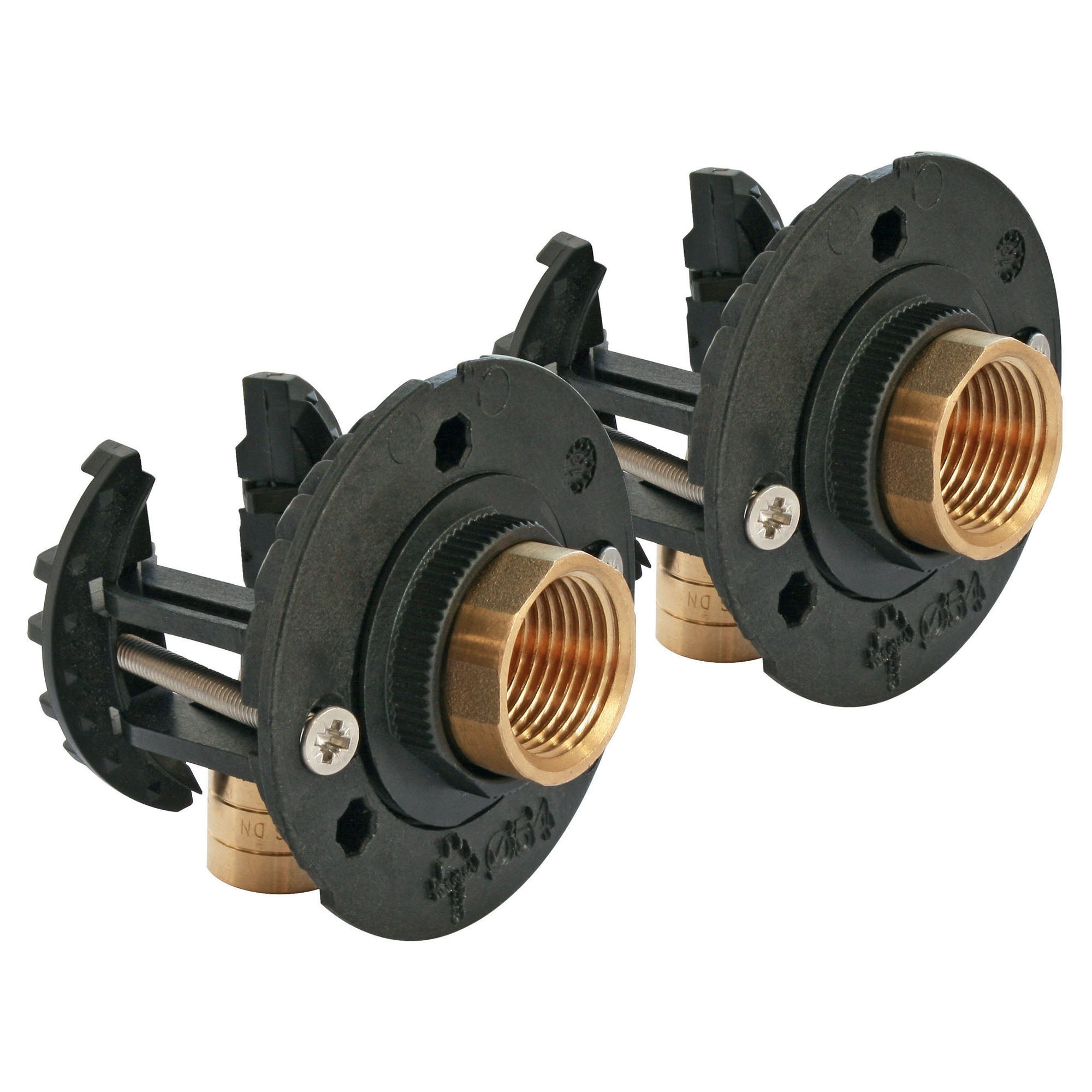 Kit complet fixation Robinetterie Bain Douche- PER Ø12 - Rac Glissement F15/21 - 2