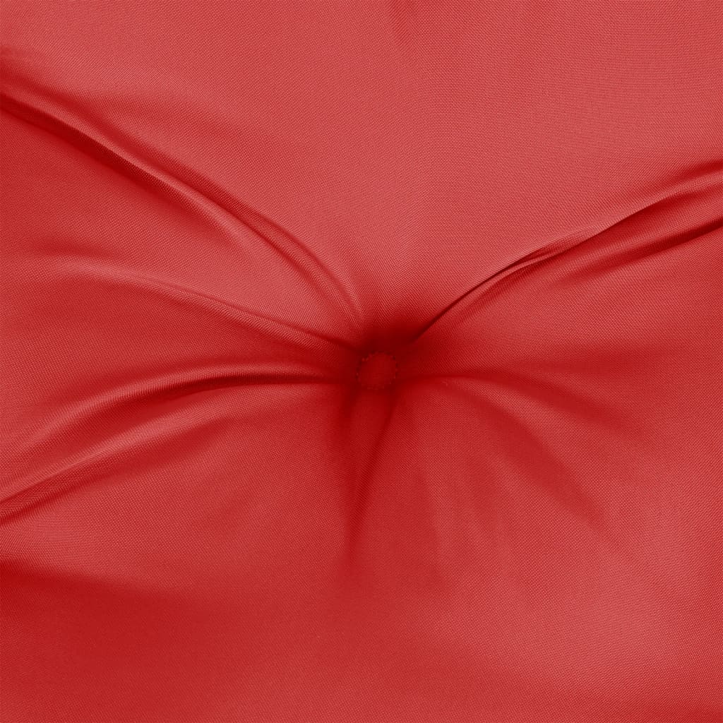 Coussin de palette rouge 120x40x12 cm tissu vidaXL - 7