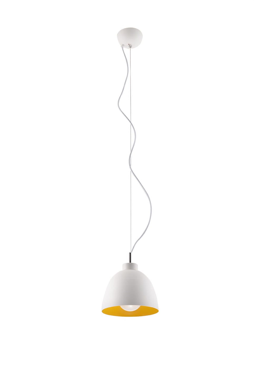 Lampa sufitowa wisząca Serena biało-złota 1xE27x60W wym: 100 x 18 x 18 cm metal Sollux Lighting