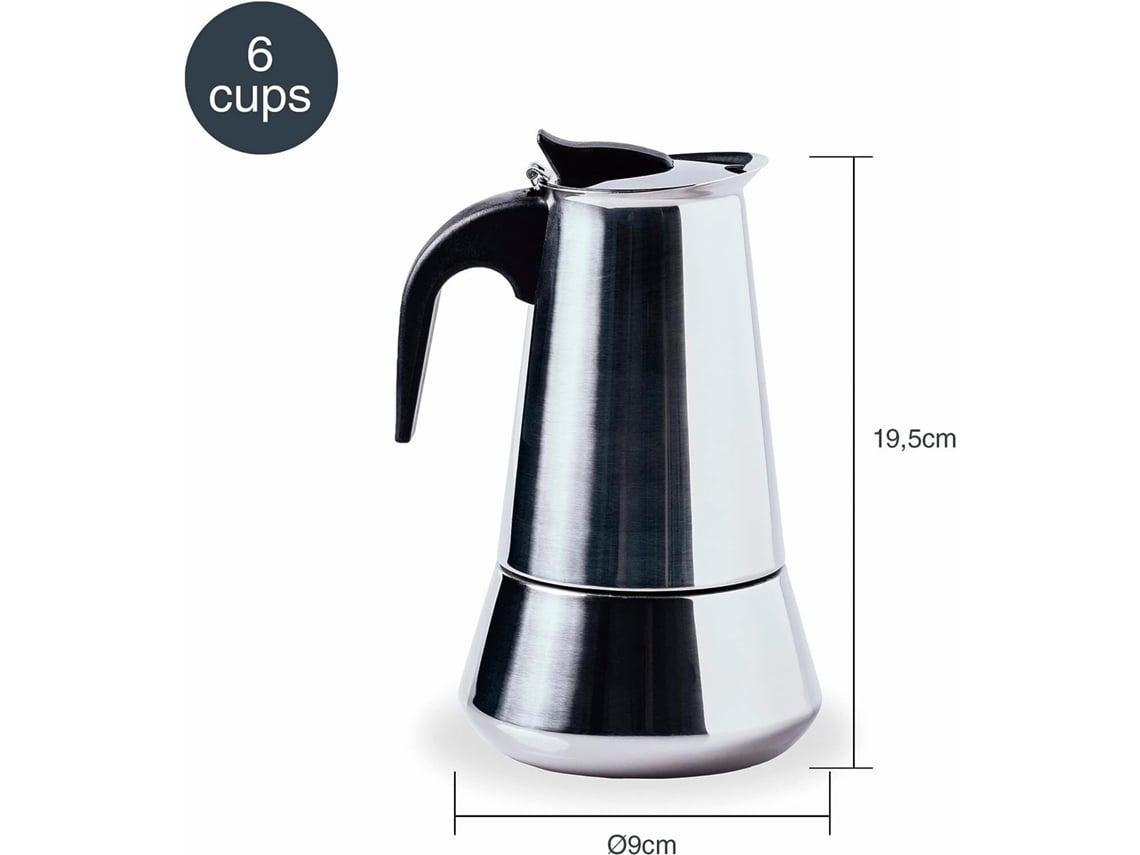 Lacor Cafetera Inox 18/10 6 Tazas , Leroy Merlin