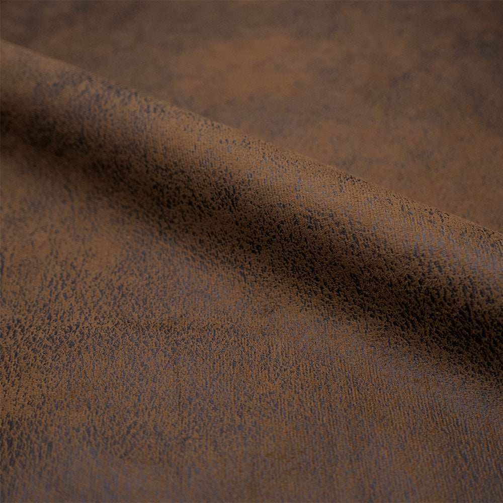 Divano a 3 posti in microfibra marrone - Club - 3