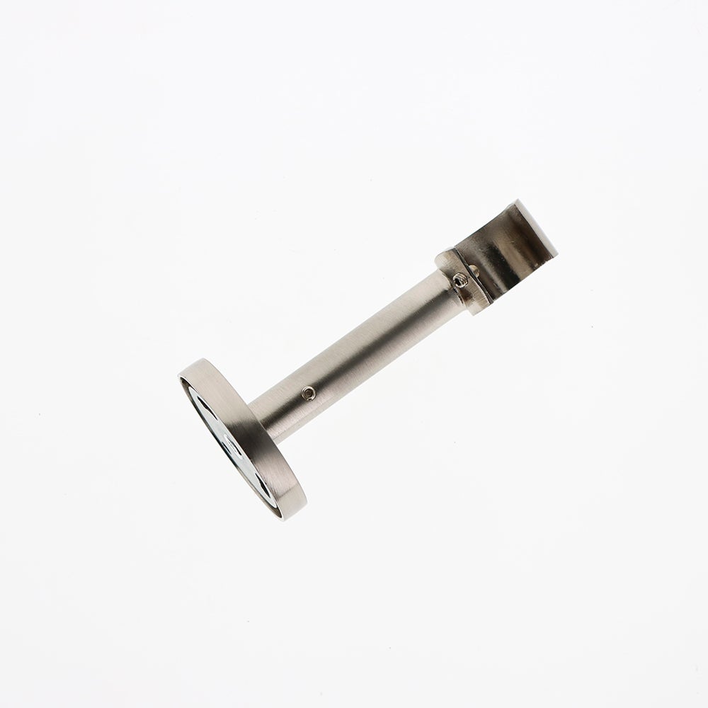 Suporte de parede 10cm para varões de cortina diâmetro 20mm em níquel mate - BOULET - 6