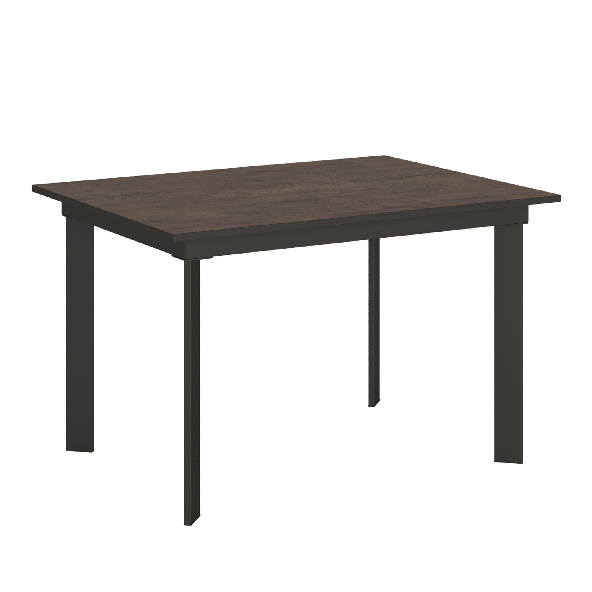 Mesa extensible 90x120/180 cm Cumar Nogal estructura Antracita | Leroy ...