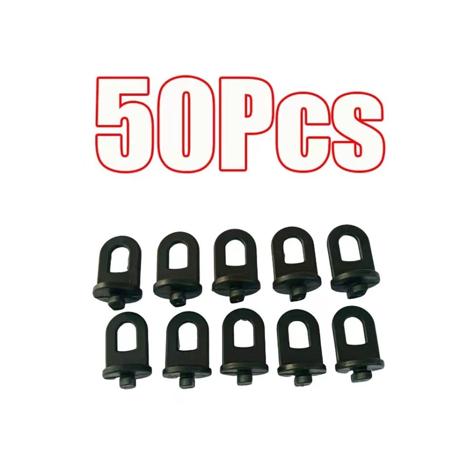 Lote De 50 Clips Para Invernadero De Acero Inoxidable (25x30 Mm) – Fijación Fuerte Para Lona – Resistentes A Viento Y Lluvia