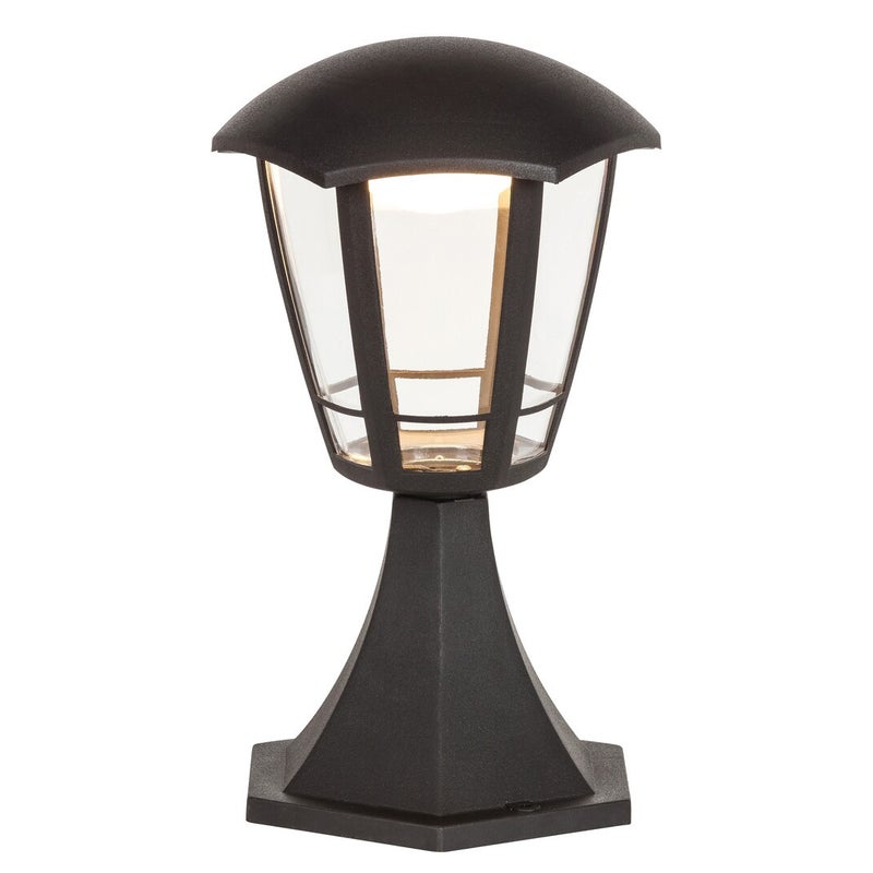 Lampa ogrodowa stojąca Sorrento czarna matowa LED 8W 3000K 500lm IP44 wym: 30 x 16,5 x 16,5 cm tworzywo sztuczne Rabalux