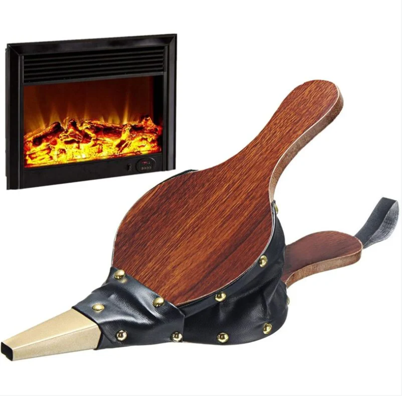 Odkurzacz-dmuchawa termiczna Mieszek do kominka Dmuchawa do drewna w stylu vintage Mieszek kominkowy do wnętrz Dmuchawa do ognia 30,5 12,5 cm