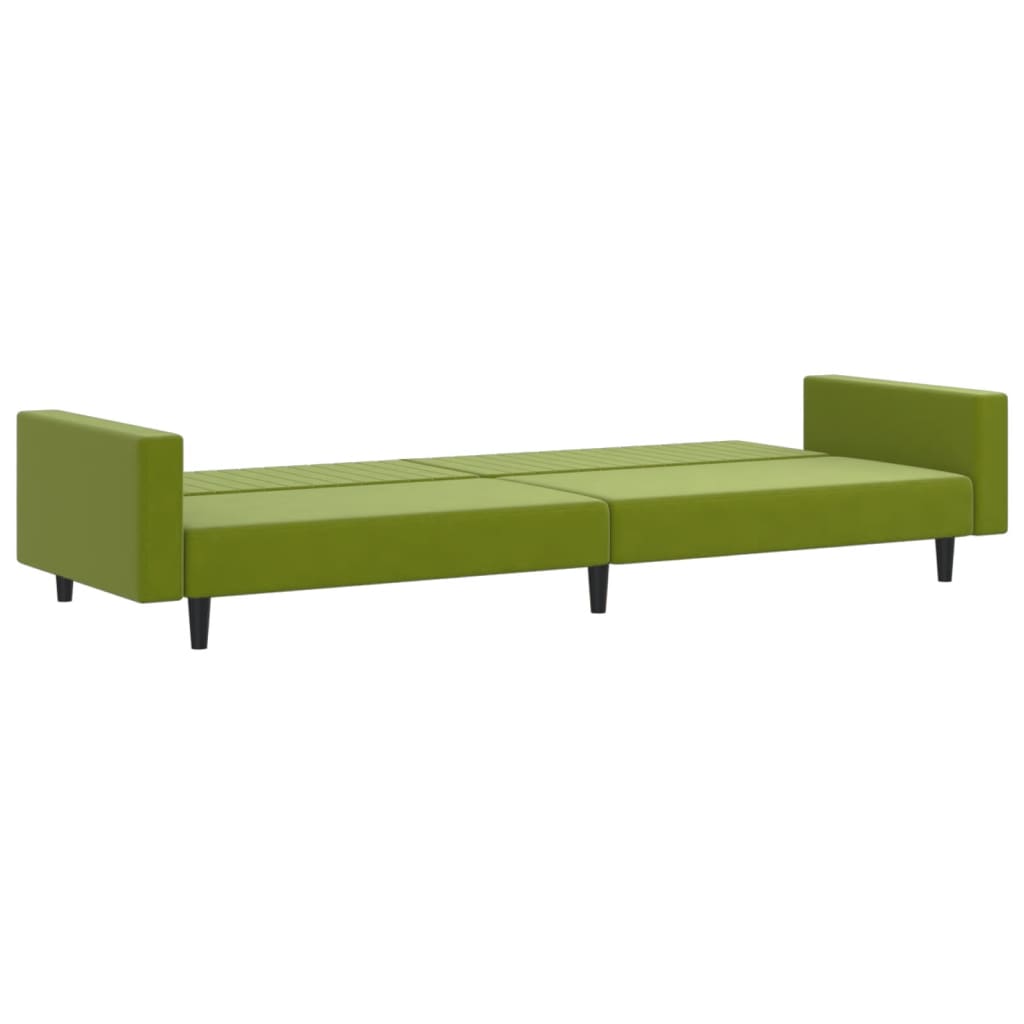 Canapé-lit | Lit simple | Canapé convertible à 2 places vert clair velours CFW49881 - 6