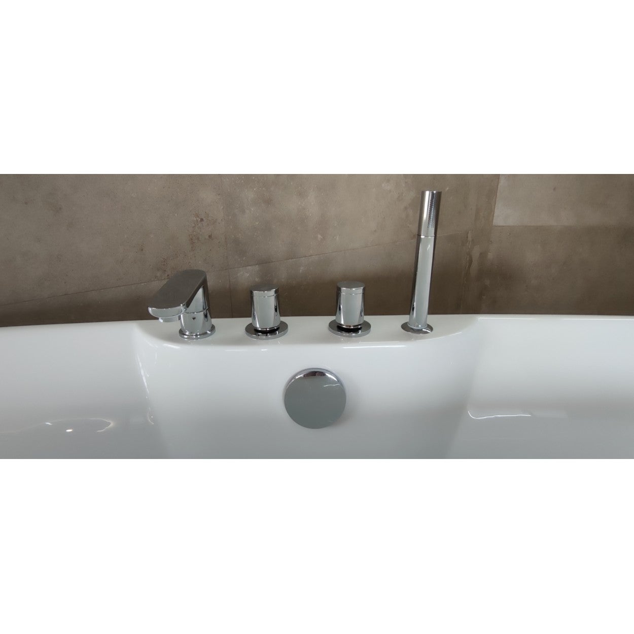 Baignoire îlot MAUI 170x80 cm avec Robinetterie - 3