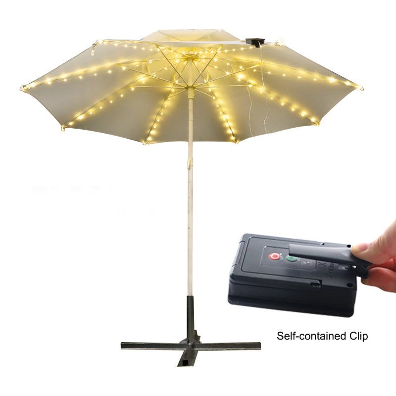 Lumières de Parasol LED, Guirlandes en Cuir LED, Lumières Multicolores, Déco Fêtes, Lumières de Tente - 4