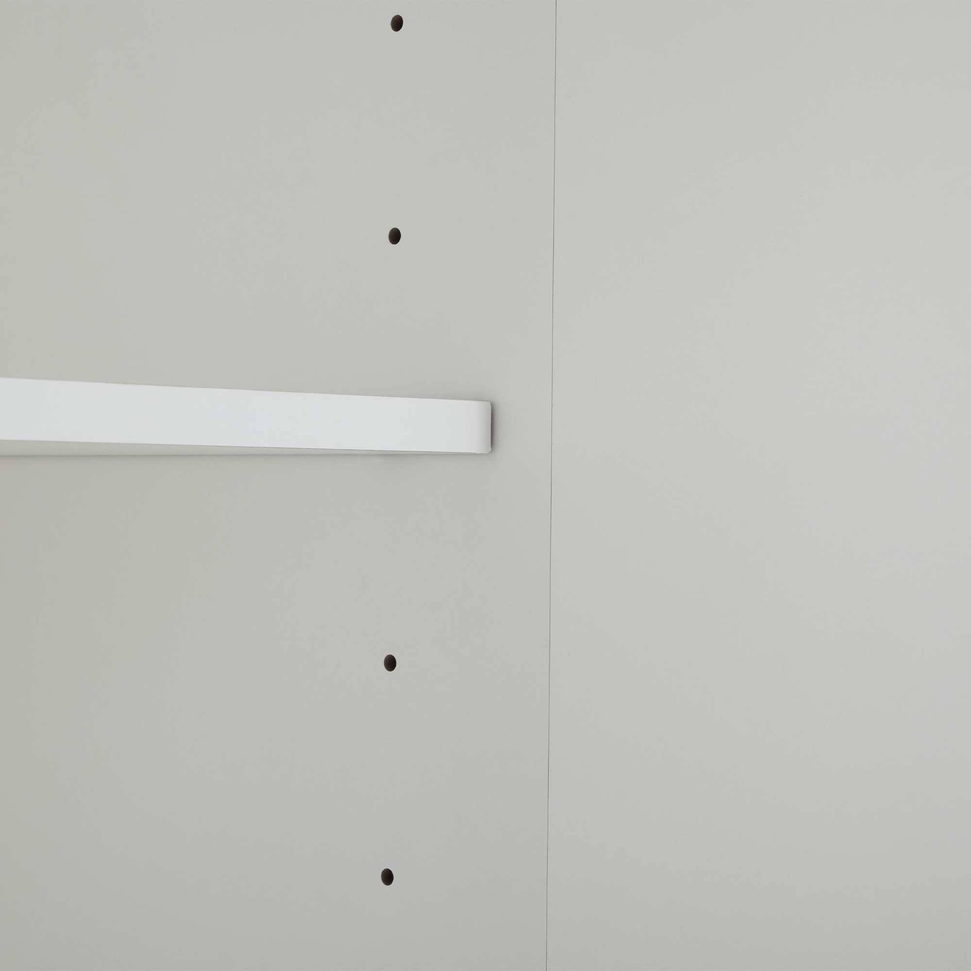 Buffet - 2 portes avec étagères régables - Blanc - 6