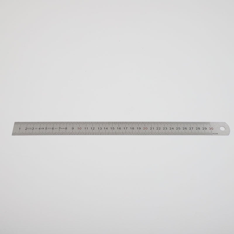Krawędź prosta 30 cm ze stali nierdzewnej - Wielofunkcyjna metalowa krawędź prosta