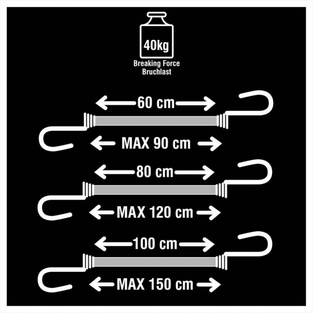 Master Lock Set 6 Pz Corde Elastiche Twin Wire 3040EURDAT - 5