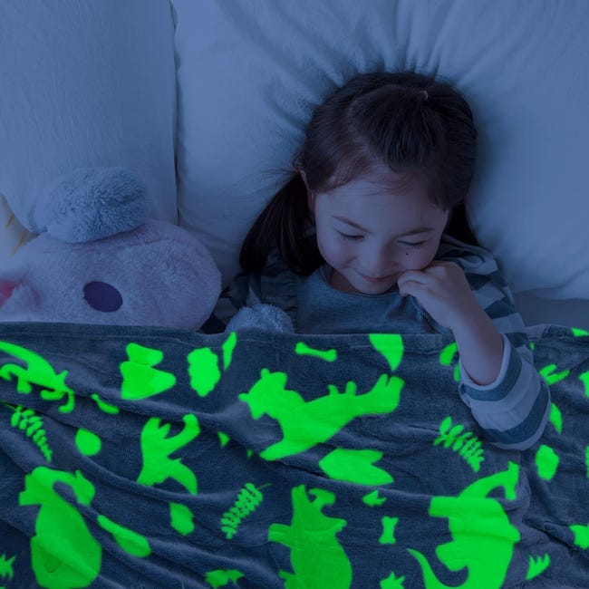 Coperta Che Si Illumina Al Buio, Coperta In Pile Di Flanella, Per Tutte Stagioni Stampa Con Dinosauri 100 X 150 Cm 92455655 Coperta Che Si Illumina Al Buio, Coperta In Pile Di Flanella, Per Tutte Stagioni Stampa Con Dinosauri 100 X 150 Cm 92455655