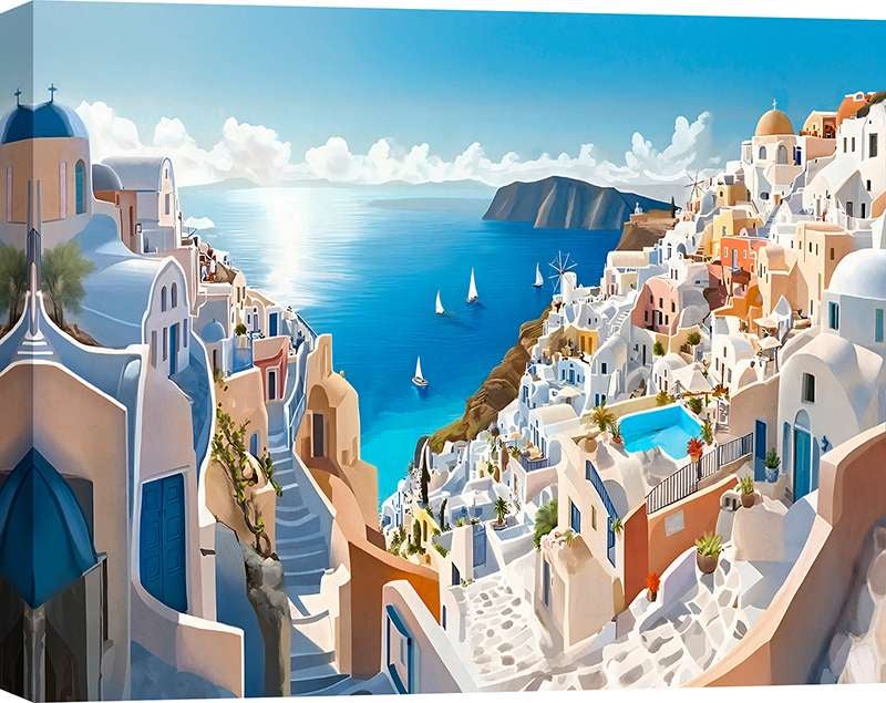 5 Parties Plusieurs éléments Image sur Toile 2635 EA125x70-2635 Motif Moderne en