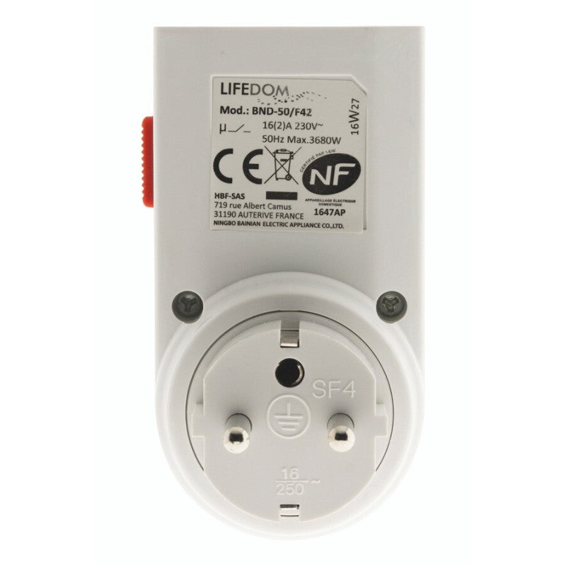 Programmateurs domotique Zenitech PROGRAMMATEUR MECANIQUE JOURNALIER 163005 - 2