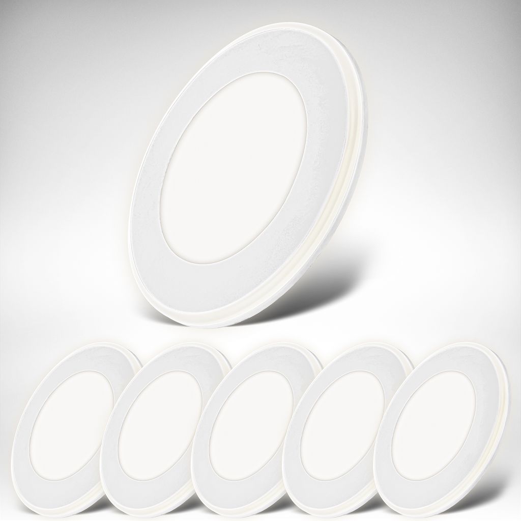 Lot de - spots LED encastrables - avec fonction veilleuse - 4,9W 425lm - 3000K - IP20 - blanc mat - B.K.Licht - 2