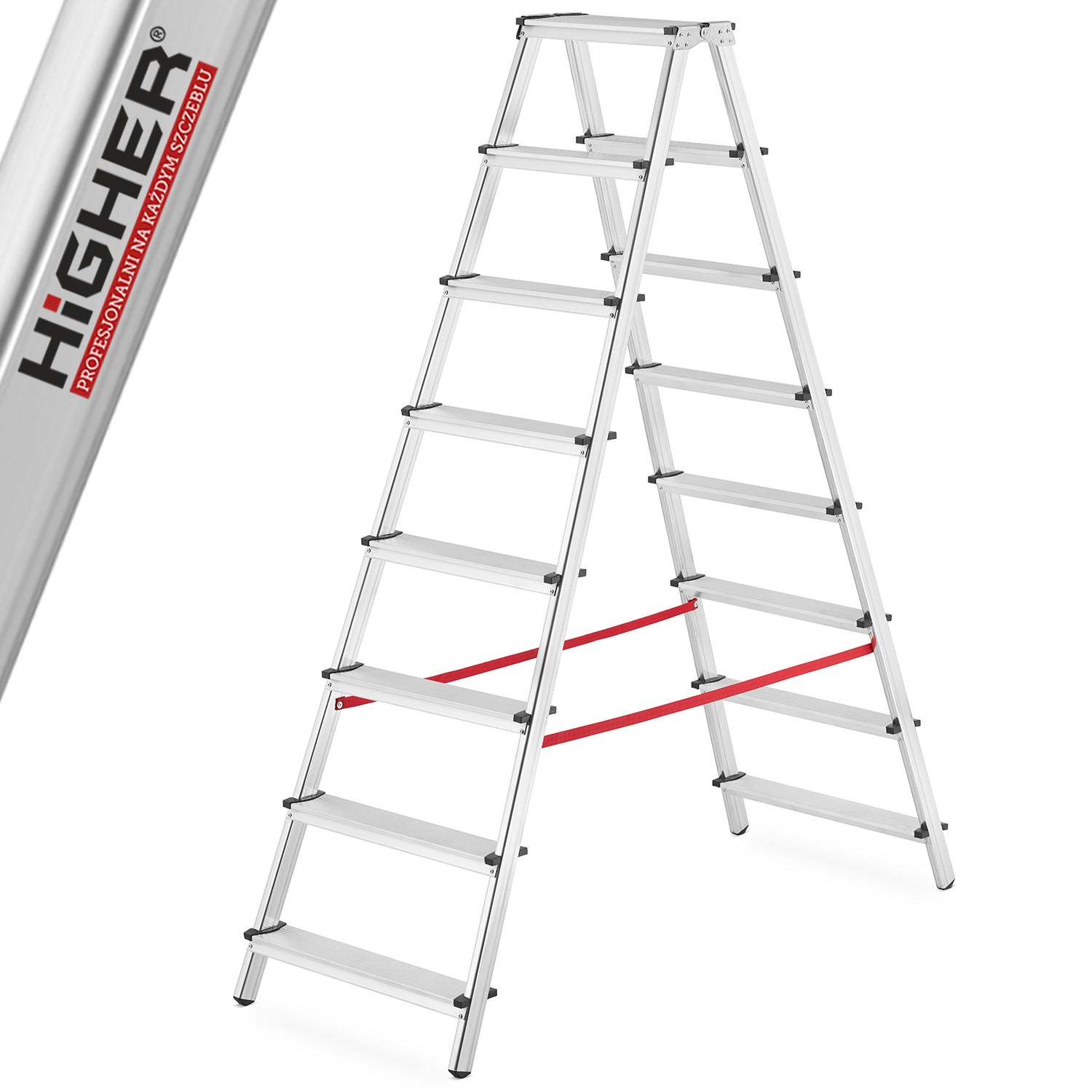 HIGHER drabina drabinka domowa dwustronna 2x8