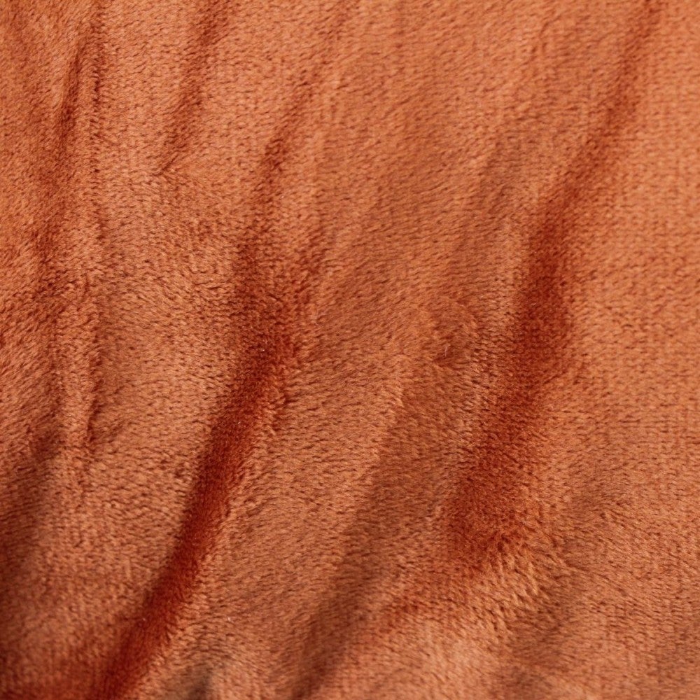 Coussin chiné en velours orange 45x45cm - Ornami - 6