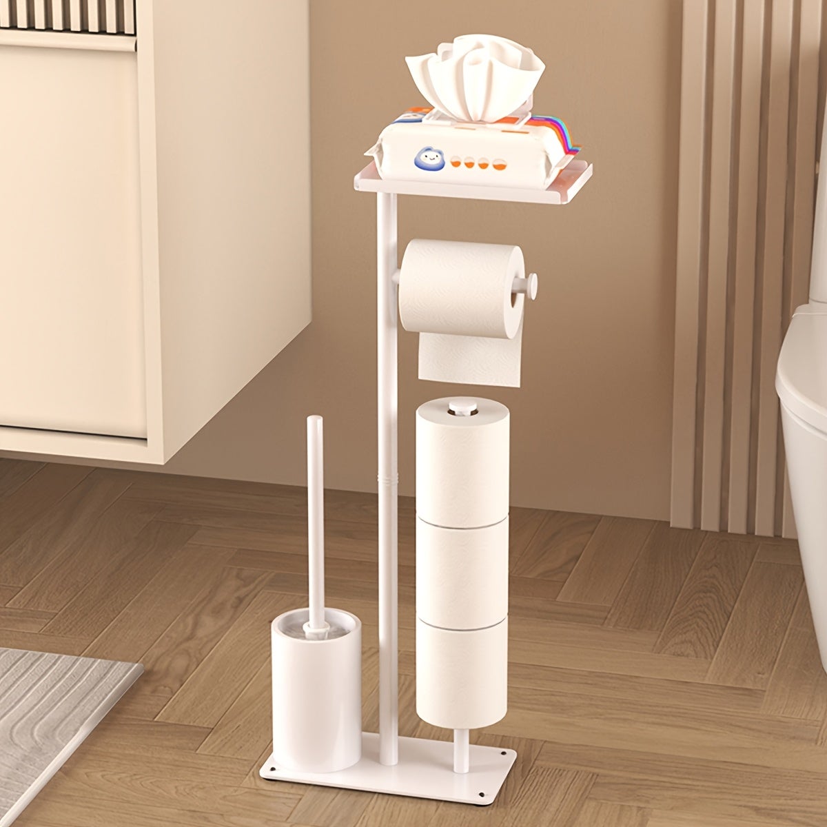 2 Porta Rotoli Da Cucina In Acciaio Inox Nero - Supporto Per Asciugamani Di Carta, Fissaggio A Parete O Autoadesivo, Salvaspazio Per Bagno E Cucina - 4