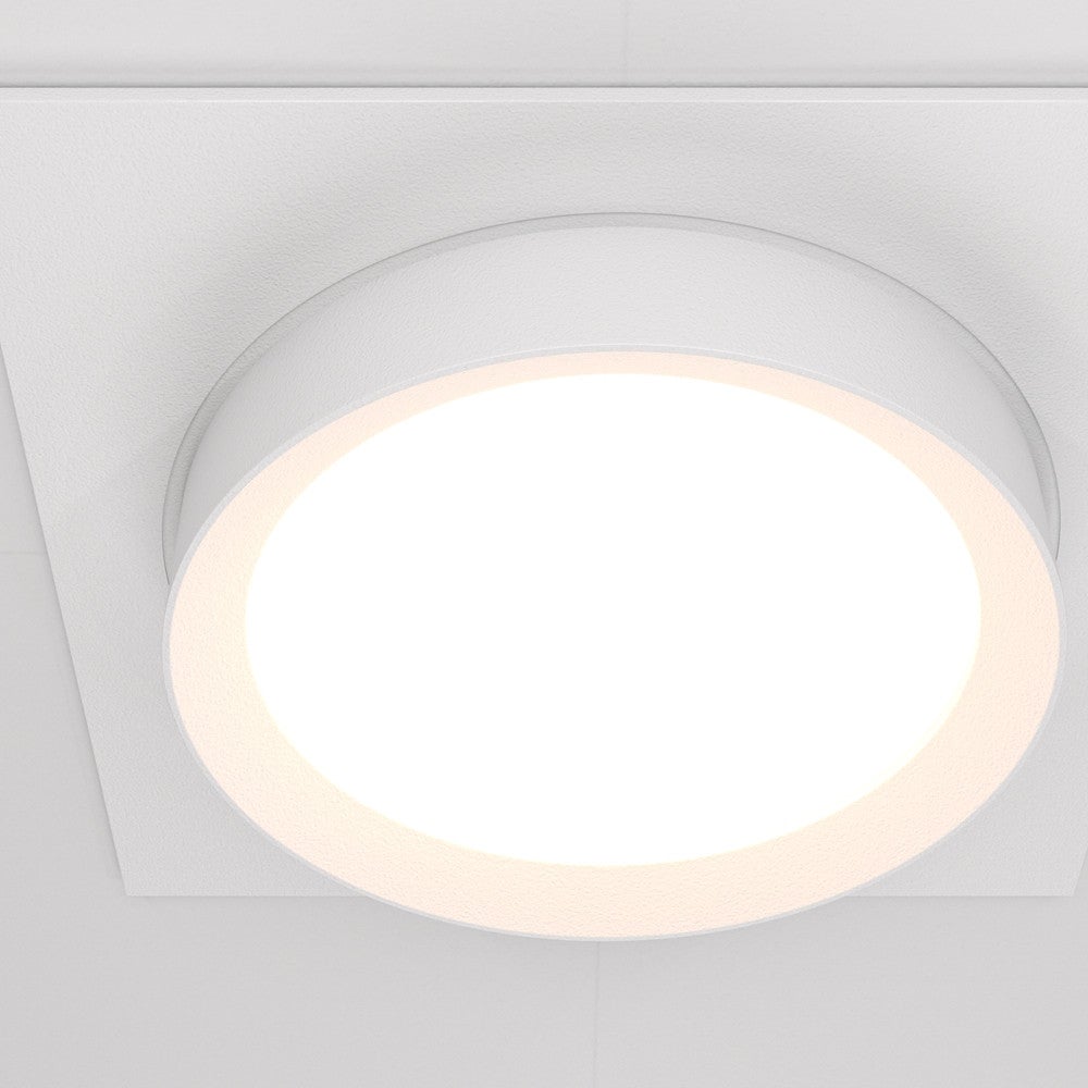 Oprawa sufitowa wpuszczana podtynkowa Hoop biała 1xGX53x15W kwadratowa IP20 wym: 5,2 x 11 x 11 cm aluminium Maytoni - 3