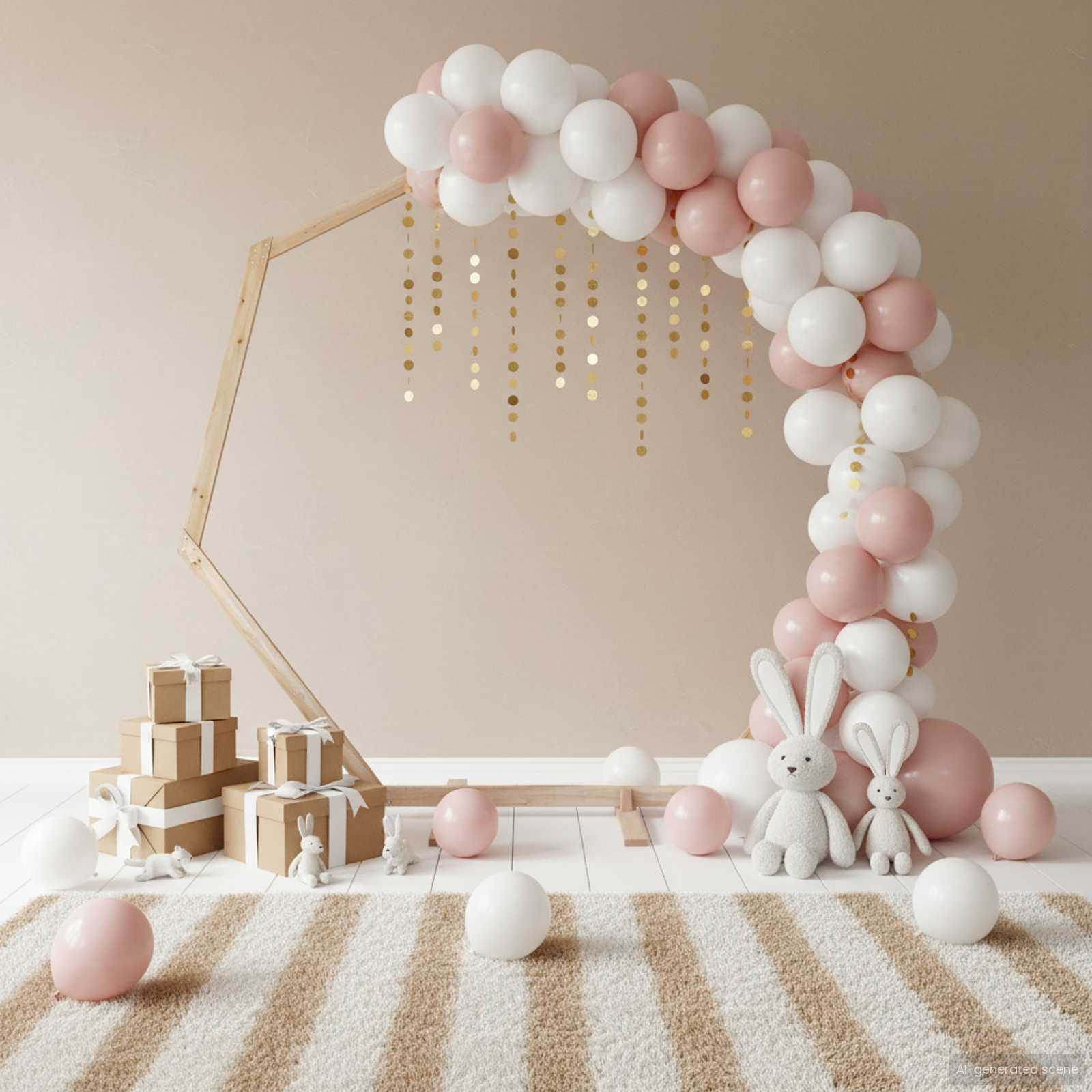 Arche de mariage Marron Clair 221 x 92 x 216 cm vidaXL - 5