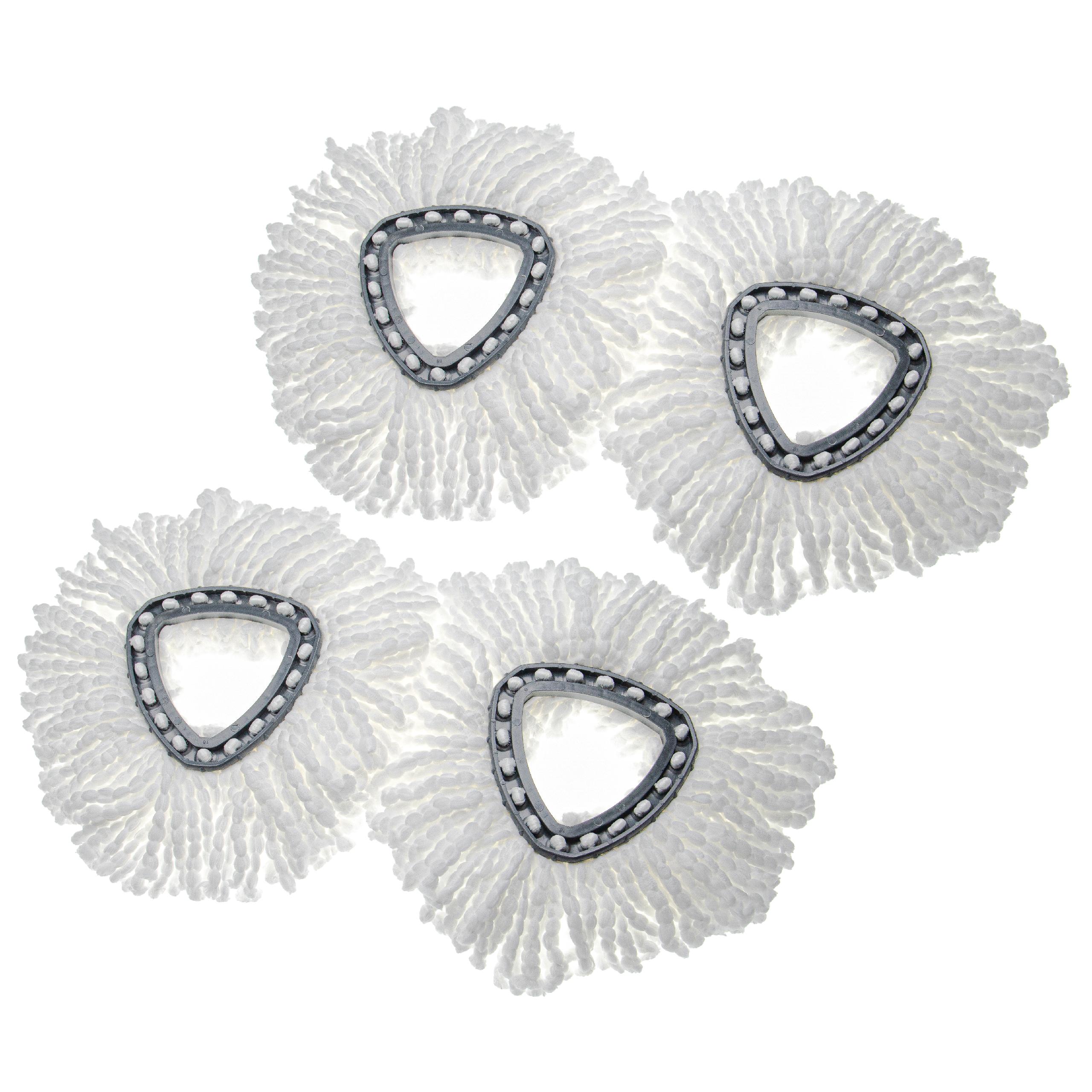 Mocio In Microfibra - Teste Di Ricambio OEM | Per Pulizie Efficienti | Bianco E Nero - Foto 8