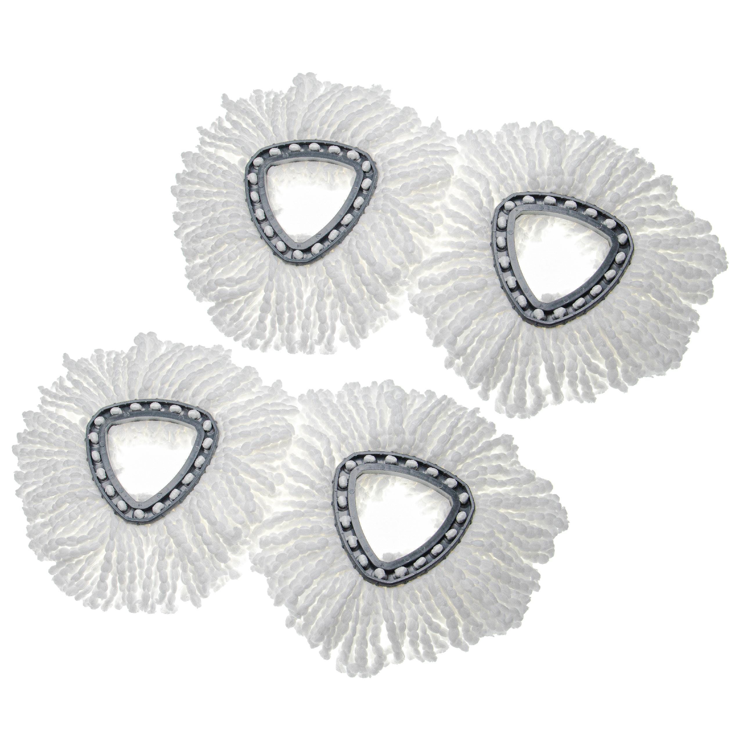 Mocio In Microfibra - Teste Di Ricambio OEM | Per Pulizie Efficienti | Bianco E Nero - Foto 8