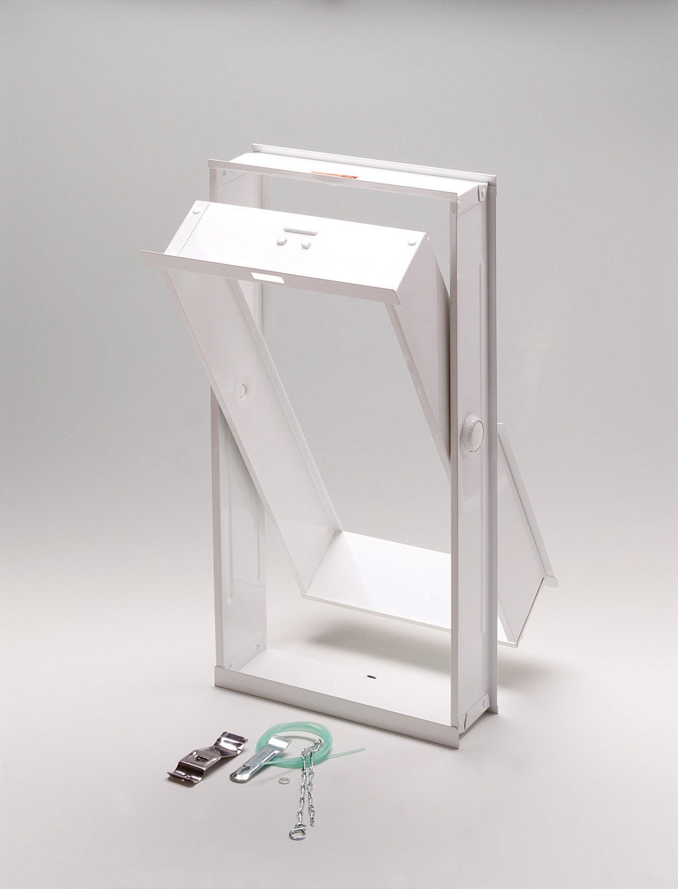 Telaio Apribile Per 4 Vetromattoni – Basculante Orizzontale, Misure 42,5x42,5x90 Cm, Per Ventilazione In Pareti Di Vetrocemento