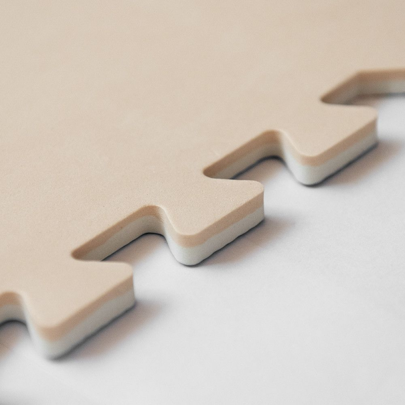 4PZ Tappeto tappetino puzzle morbido EFFETTO LEGNO NOCE 60 x 60 x 0,8 cm per bambini gioco da interno - 2