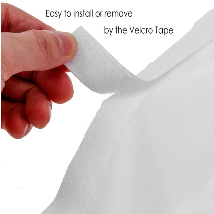 AUTRUCKER Tiras de sellado para puertas y ventanas corredizas de 4 metros, tela de sellado para aire acondicionado portátil, deflectores de velcro - 3