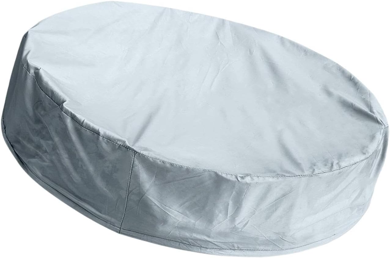 Okrągła ochronna pokrywa basenowa o średnicy 162 cm, składana, pyłoszczelna, z troczkiem, która utrzyma Twój basen w czystości